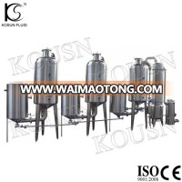 multi effective stainless steel food grade evaporator concentrator