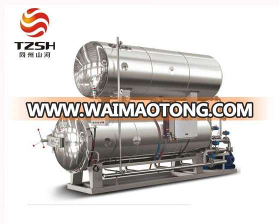 Water spray SUS 304 stainless steel industrial automatic autoclave for canned food